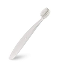 RADIUS Children's Toothbrush Pure Brush Ultra Soft BPA Free ADA Accepted Designed for Delicate Teeth for Kids 6 Months and Up - Clear - Pack of 3 1 Count (Pack of 3) 13 41yIy8x4aeL