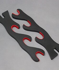 jiaoguo 3 Layer Padded Protect Japanese Samurai Sword Katana Wakizashi Tanto Stand Holder Display Rack Support for All Sword 7 41yKX8S15YL