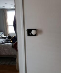 A29 Porcelain Rim Lock Knob Set, White Color, Black Powder Coat Stem 24 41yUm0H8nGL