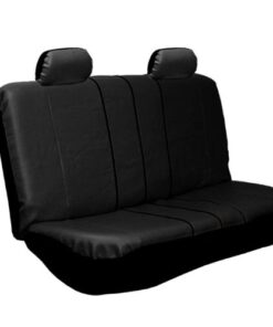 FH-PU002-1114 Classic Exquisite Leather Car Seat Covers, Airbag compatible and Split Bench, Solid Black color 11 41yafJm0ZsL