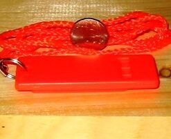 Attwood 11829-6 Safety Whistle, Plastic, Flat Type, No Interior Ball, Delivers Emergency Signal, Includes Lanyard 15 41yp7eXPlzL