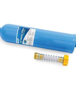 Camco TastePURE XL Camper/RV Water Filter & Hose Protector | Inline Water Filter Reduces Bad Taste, Odor, Chlorine & More | Ideal for RVs, Campers, Travel Trailers, Boats | Made in the USA | (40019)
