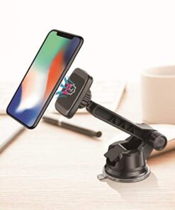 WixGear Dashboard Mount, Universal Magnetic Phone Holder for Car, Windshield Mount and Dashboard Mount Holder for Cell Phones and Tablets with Long Adjustable Arm – (New Rectangle Head) 29 41ypgQP7P0L