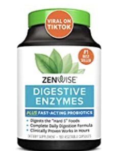 Zenwise Digestive Enzymes - Probiotic Multi Enzyme with Probiotics and Prebiotics for Digestive Health and Bloating Relief for Women and Men, Enzymes for Gut Health - 180 Count 27 41yxjL0PvVL