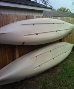 Heavy Duty Garage Indoor Kayak Storage Hooks Hanger, Wall Mounted Utility Hanging Cradle Rack for Canoe Paddle Board, Ladder, Folding Chairs, Hose, Bicycle and Tools (4 Pack, Black) 45 41yyNCnAzZL