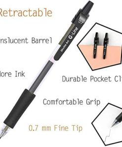 Shuttle Art Black Gel Pens, 70 Pack Retractable Medium Point Rollerball Gel Ink Pens Smooth Writing with Comfortable Grip for Office School Home Work 11 41yyh278iKL
