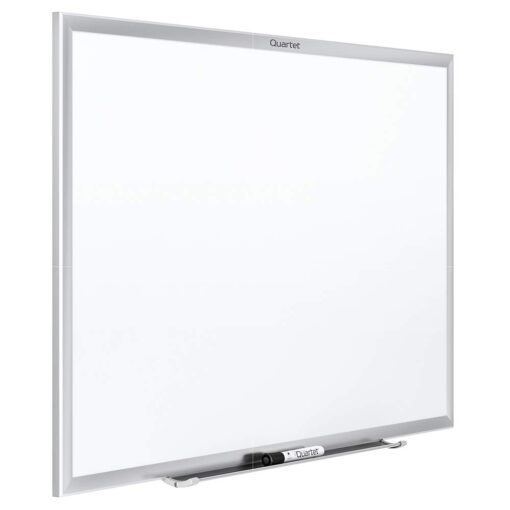 Quartet Magnetic Dry Erase White Board, 5' x 3 Whiteboard, Nano-Clean Surface Resists Ink Stains, Silver Aluminum Frame (SM535) Silver Frame 5' x 3'