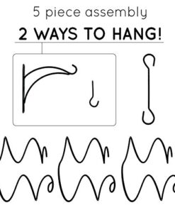 Oenophilia Climbing Tendril Hanging Wine Rack - 6 Bottle, Metal, Ceiling or Wall Mounted Wine Rack Connector Designs for Premium Wine Storage 13 41zB8xZre7L