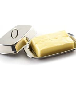 Norpro Stainless Steel Double Covered Butter Dish 1 Silver 13 41zIUbFWeAL