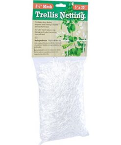 Hydrofarm HGN30S Flexible String, 5' x 30', Trellis Netting, 3.5" Mesh, White 5' x 30' Trellis Netting 3.5" Mesh, woven 12 41zIhCYq8dL