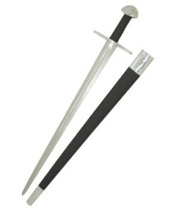 Alternative view of Medieval Warrior 9th Century Handmade Real Viking Sword w/Leather Sheath