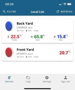 Tempo Disc™ 3 in 1 Wireless Thermometer, Hygrometer & Dew Point Sensor & Data Logger - Highly Accurate, 270 Feet Range, 250 Day Device Storage, Simple Data Export, Unlimited Phone & Cloud Storage 36 41zgRzdKU5L 1