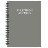 Nokingo Telephone Address & Birthday Book with Tabs, Address Log Book for Contacts, with Phone Numbers, Addresses, Birthday & Password. Alphabetical A-Z Organizer, Grey, 5x7 inch 14 41zlTs ypJL