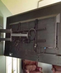 VideoSecu MW380B5 Full Motion Articulating TV Wall Mount Bracket for Most 37"-70" LED LCD UHD Plasma HDTV Up to 125 lbs with 684x400 600x400 400x400 150x100mm, Dual Arm Pulls Out Up to 14" AW9 62 41zrvBl3bAL