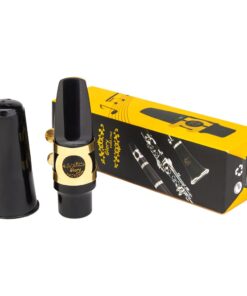 Glory Alto Saxophone Mouthpiece Kit with Ligature,one reed and Plastic Cap-Gold 11 51 17UvjBqL