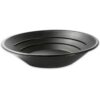 SE 10 Inch Gold Panning Pan - Dual Riffles for Easier Mining and Prospecting, Black 10" 3 51 1cYzlnL