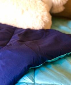 Amazon Basics Reversible Lightweight Microfiber Comforter Blanket, Twin/Twin XL, Navy/Sky Blue Navy / Sky Blue 1-Pack 23 51 78u8N7BL