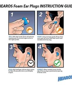 HEAROS Xtreme Foam Earplugs, 33dB NRR Ear Plugs, 100 Pairs, Foam Ear Plugs Noise Reduction & Hearing Protection 20 51 81XJjVtL 2