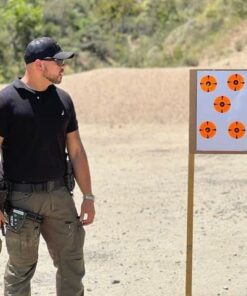 EasyShot Shooting Target Stickers-Adhesive Gun Targets for Shooting Targets for Rifle, Pistol, Air Pellet, Airsoft Guns Sticker BB Targets for Range Practice 4 Inch Orange Target Stickers 200pcs 16 51 8e7r5UvL