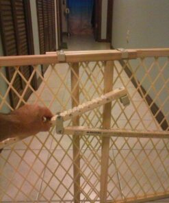 Evenflo Position and Lock Baby Gate, Pressure-Mounted, Tan 36 51 96elLZ9L