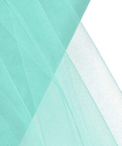OOKI 54" by 40 Yards (120 ft) Fabric Tulle Bolt for Wedding and Decoration (Aqua) Aqua