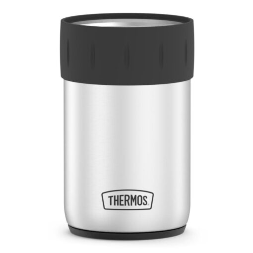 THERMOS Stainless Steel Beverage Can Insulator for 12 Ounce Can, Stainless Steel