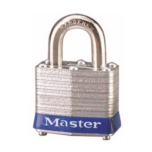 Master Lock 3BLU Laminated Steel Lockout Tagout Safety Padlock with Key,Blue Blue