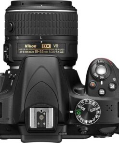 Alternative view of Nikon D3300 DX-format DSLR Kit w/ 18-55mm DX VR II & 55-200mm DX VR II Zoom Lenses and Case (Black)