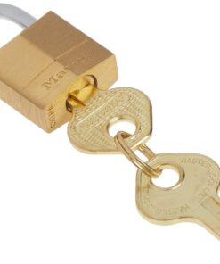 Master Lock Padlock, Solid Brass Lock, 3/4 in. Wide, 120Q (Pack of 4-Keyed Alike) 4 Pack 23 51 HQJc33EL