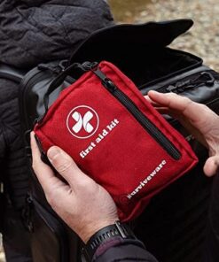 Surviveware Comprehensive Premium First Aid Kit Emergency Medical Kit for Trucks, Cars, Camping, Office and Sports and Outdoor Emergencies - Small 100 Piece Set Regular 40 51 J2O8UqXL