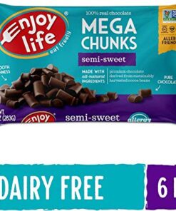 Alternative view of Enjoy Life Baking Chocolate, Soy free, Nut free, Gluten free, Dairy free, Non GMO, Vegan, Paleo, Semi Sweet Mega Chunks, 10 Ounce Bags (Pack of 6) Semi Sweet Mega Chunk 10 Ounce (Pack of 6)