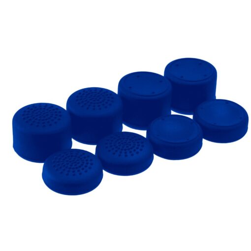 AceShot Thumb Grips (8pc) for Xbox One (Series X, S) & Steamdeck by Foamy Lizard – Sweat Free 100% Silicone Precision Raised Antislip Rubber Analog Stick Grips for Xbox One Controller (8 Grips) Blue 8 Thumb Grips