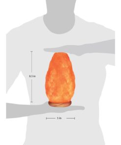 Himalayan Glow 1004 Crystal Himalayan Salt Lamp, Night Light Hand Crafted for Home Decor, 7-9 Inch, Orange/Amber Natural Salt Lamp (Pack of 1) 32 51 OtrWFo1L