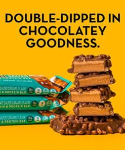 FULFIL Vitamin and Protein Bars, Chocolate Salted Caramel, Snack Sized Bar with 15g Protein and 8 Vitamins Including Vitamin C, 12 Counts 12 Count (Pack of 1) 18 51 P4ZHpHsL