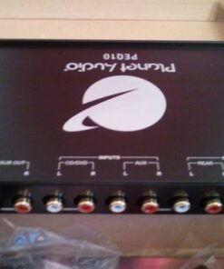 Planet Audio PEQ10 Car Audio Equalizer - 4 Band, Pre-Amp, Half Din, Subwoofer Output with Adjustable Filter, Fixed Bands, Remote Subwoofer Level Control, DPS Processor 4 Band EQ 22 51 UYU8E0CL