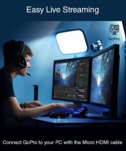 BlueRigger Micro HDMI to HDMI Cable (6 FT, 4K 60Hz, HDR, High Speed, Ethernet) - Compatible with GoPro Hero 7/6/5/4, Raspberry Pi 4, Sony A6000/A6300 Camera, Nikon B500, Lenovo Yoga 3 Pro, Yoga 710 6FT 19 51 WEx1iSgL