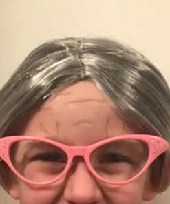 Kangaroo Grey Wig with a Bun - Grandma Wig Perfect Accessory for Old Lady Costumes for Adults - Old Lady Wig Used For Granny Dress ups, Mrs. Claus Costume Accessories, Halloween, Cosplay, Role Plays 15 51 XKQruOPL