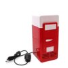 KUJOBUY Single Can Cooler Red USB Powered Retro One Can Drink Mini Fridge Thermoelectric Cooler for Desk Home Office Dorm Unique Gift for Students or Office Workers 14 51 dfDflbTS