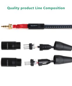 NANYI XLR 3.5mm Male Splitter Cables, TRS Stereo Male to Two XLR Male Interconnect Audio Microphone Cable, Y Splitter Adapter Cable 1.5M (5FT) 3.5mm To 2XLR Male-5FT 13 51 dqXzqvL