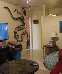 Tentacles Wall Decal Kraken Octopus Tentacles Wall Sticker Sea Animal Wall Decal Mural Home Art Decor Black Large 32 51 env43oTL