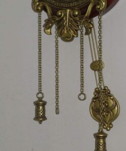 Aero Snail Dia 9-inch Retro Style Vintage Wood Indoor Wall Clock with Swinging Pendulum (Requires 2 AA Batteries for Clock Hands and Pendulum) Floral Face 29 51 lW7lqePL