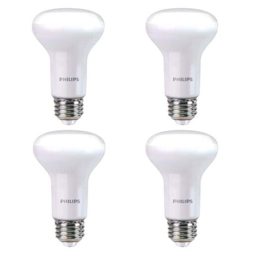 Philips 456995 45W Equivalent Soft White R20 Dimmable with Warm Glow Light Effect LED Light Bulb 4 Pack