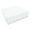 Southern Champion Tray 0969 Premium Clay Coated Kraft Paperboard White Non-Window Lock Corner Bakery Box, 10" Length x 10" Width x 2-1/2" Height (Case of 250) 10" L x 10" W x 2-1/2" H - 250ct 10 51 pJ1FRkL