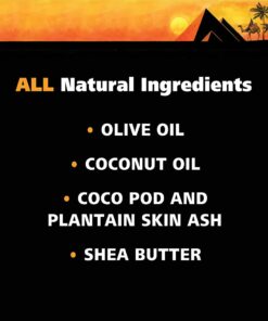 DST For Darker Skin Tones African Style Artisan Black Bar Soap with Sea Salt, Olive Oil, Coconut Oil and Shea Butter - Black Rock Egyptian Musk 3-Pack (4.5oz each) 4.5 Ounce (Pack of 3) 10 51005GrBojS