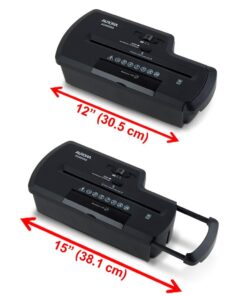 Aurora AU800SD Professional Strip Cut Paper Shredder/CD/Credit Card Shredder Without Wastebasket, 8-Sheet Strip-Cut No Basket, Black 8-sheet StripCut w/o basket 24 5101K1eTdrL