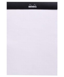 Alternative view of Rhodia Head Stapled Pad, No16 A5, Dot - Black