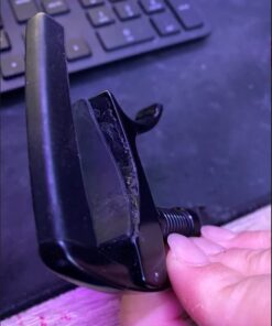 D'Addario Accessories Guitar Capo – NS Tri Action - For 6-String Electric and Acoustic Guitars – Micrometer Tension Adjustment for Buzz-Free, In-Tune Performance – Integrated Pick Holder, Black (PW-CP-09) Tri-Action Capo 24 5104Op2WnL