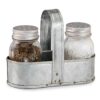 Mud Pie Fresh Salt and Pepper Caddy, 0.3576H x 13.622L x 10.6299W, Mason Jars 16 5105SRYmY8L
