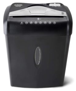 Aurora AU875XA Paper and Credit Card Shredder with 3.7-Gallon Wastebasket, 8-Sheet Cross-Cut with Basket 8-Sheet Crosscut 18 5107Iv hDQL