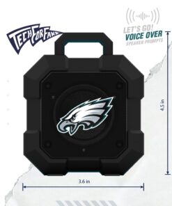 SOAR NFL Shockbox LED Wireless Bluetooth Speaker - Water Resistant IPX4, 5.0 Bluetooth with Over 5 Hours of Play Time - Small Portable Speaker - Officially Licensed NFL, Perfect Home & Outdoor Speaker Dallas Cowboys One Size Team Color 14 510AJ1emML